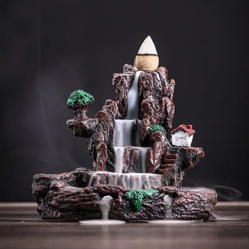 Mountain Shape Backflow Incense Burner For Aromatherapy Home Decor