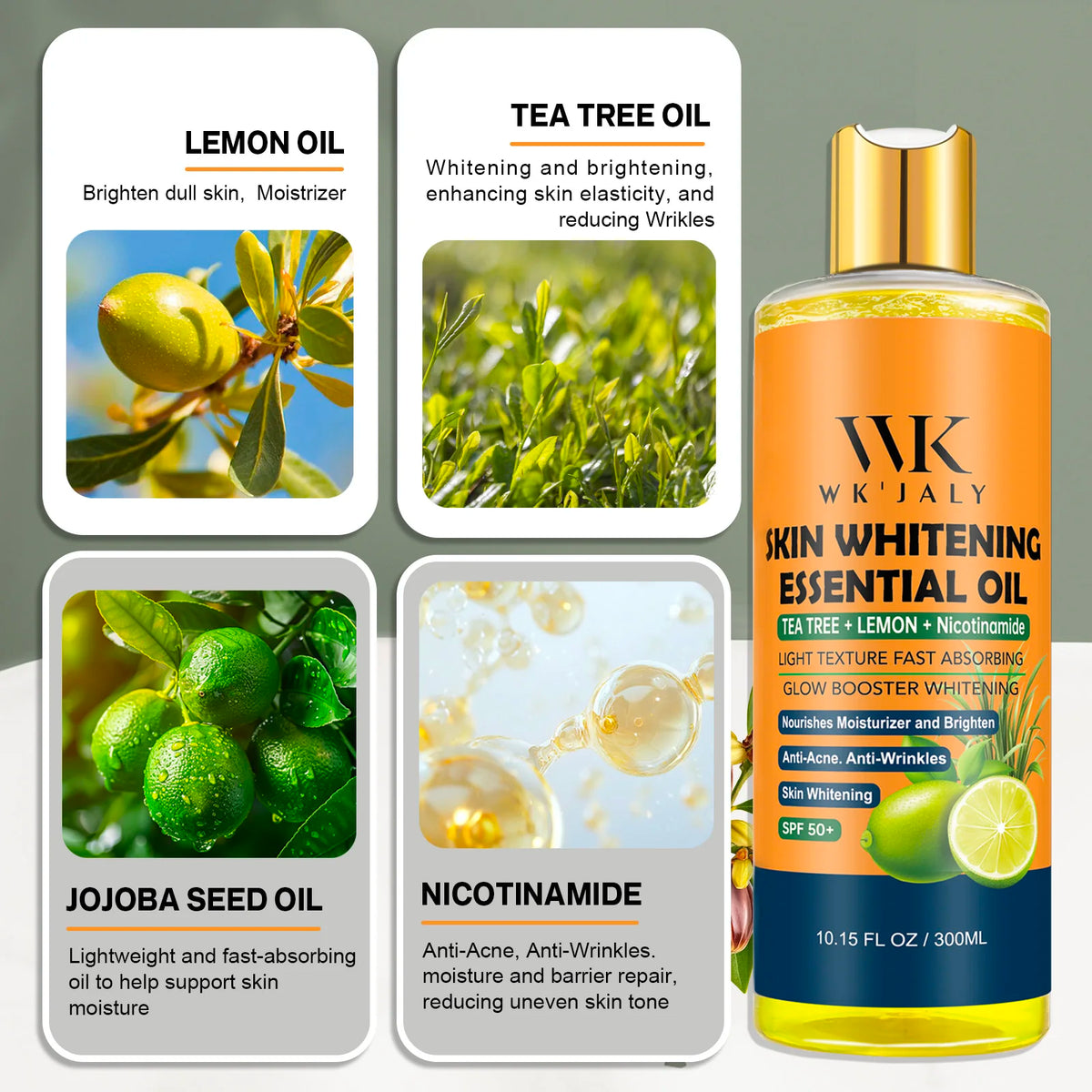 WK JALY Lightening Body Oil For Deep Moisturizing Skin Care