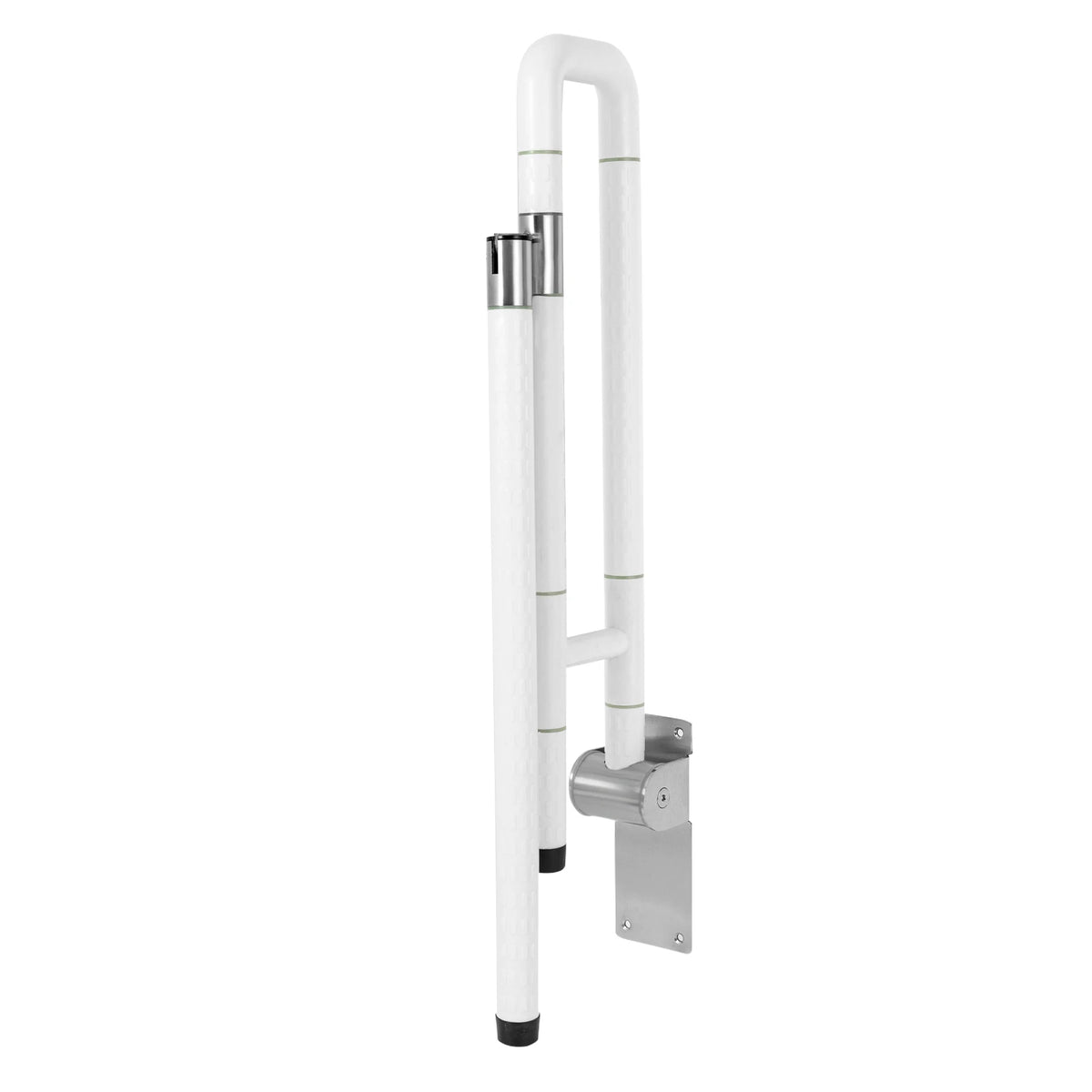Foldable Drop Down Handicap Toilet Grab Bar Metal Non Slip