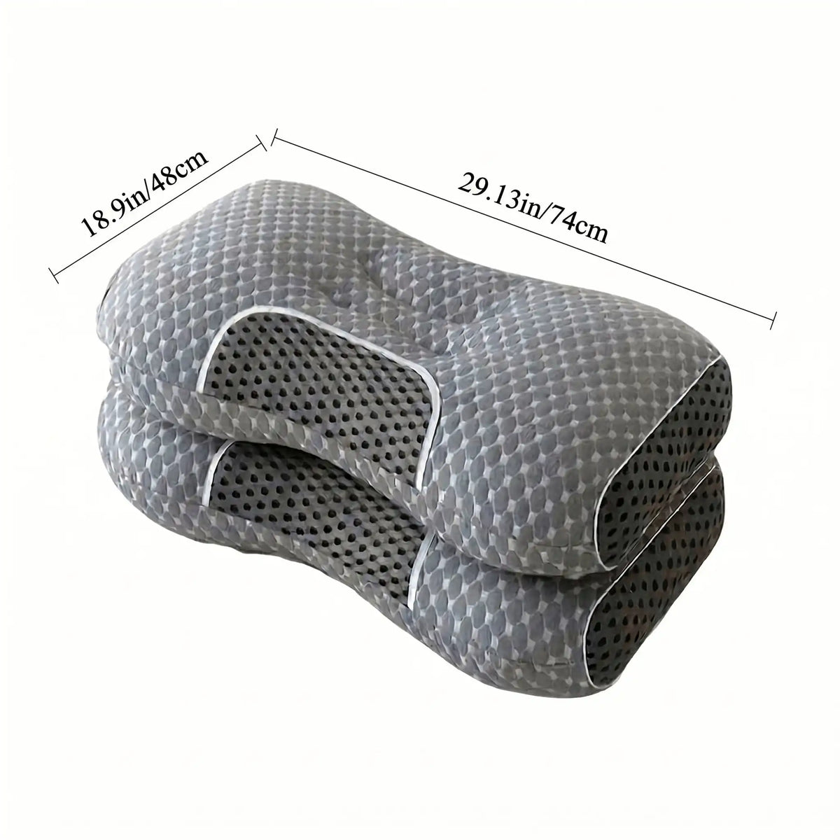 Ergonomic Neck And Shoulder Massage Pillow With Breathable Support