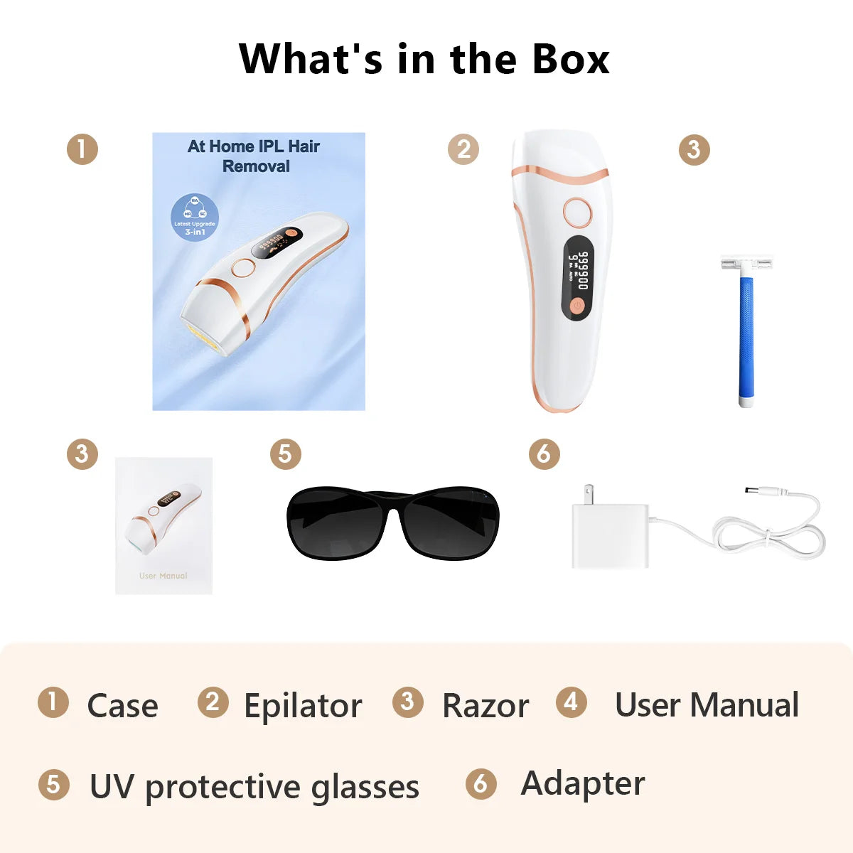 Totmizby IPL Epilator For Painless Permanent Laser Hair Removal