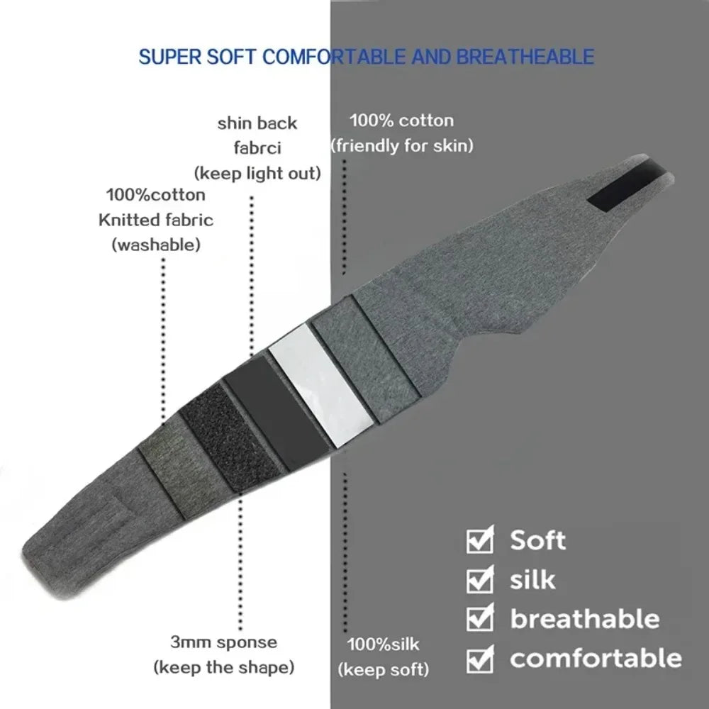 Breathable Adjustable Sleep Eye Mask For Travel And Daily Use