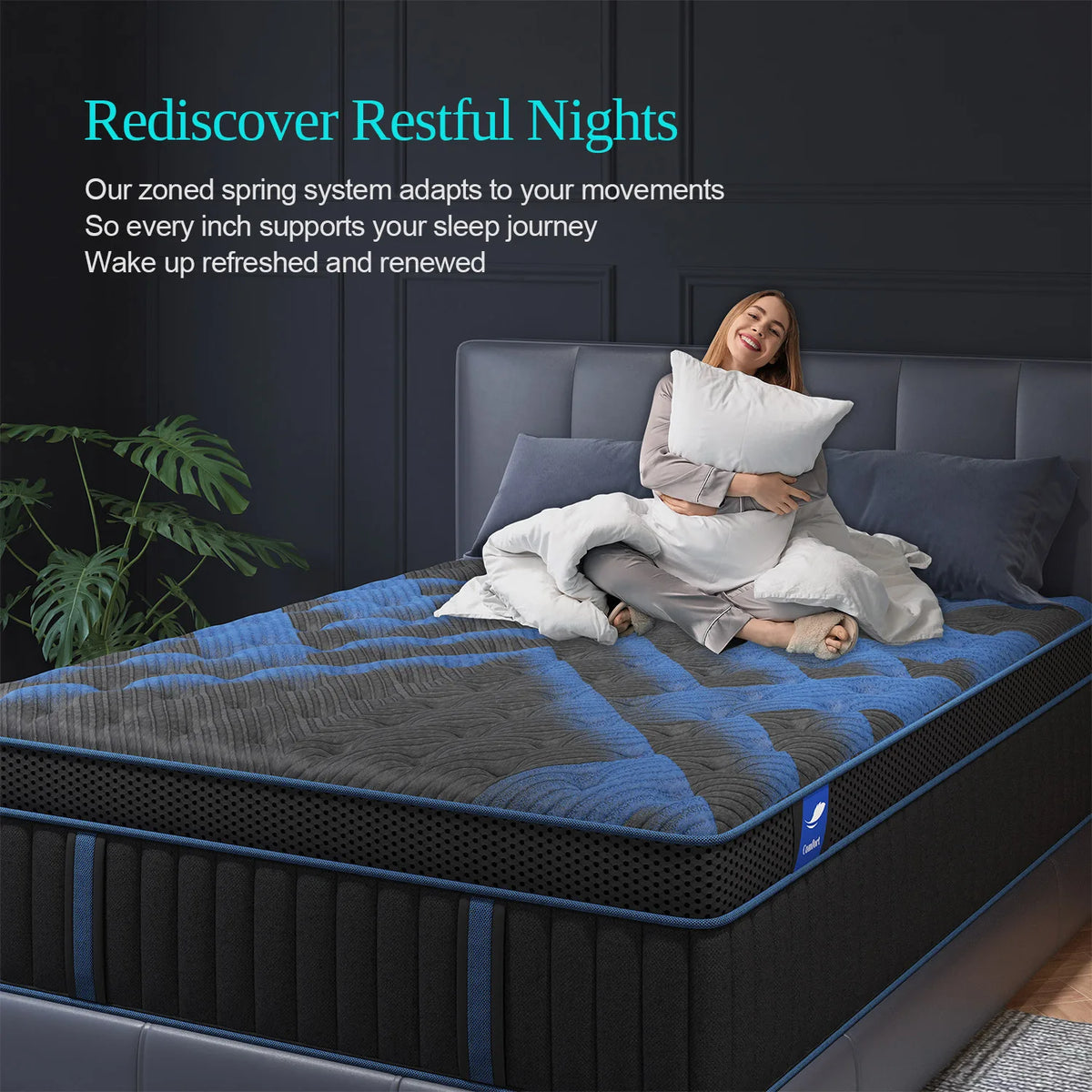 Sweetlove Gel Memory Foam Hybrid Pocket Spring Mattress Medium Firm