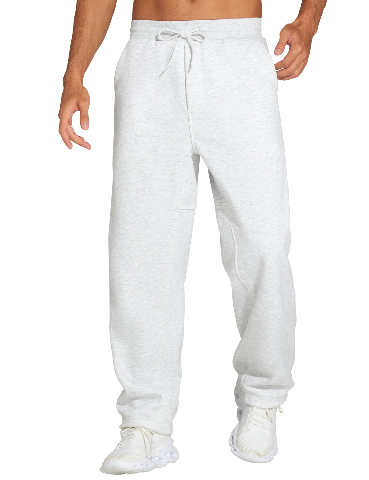 The Gym People Mens Baggy Fleece Drawstring Pocket Sweatpants