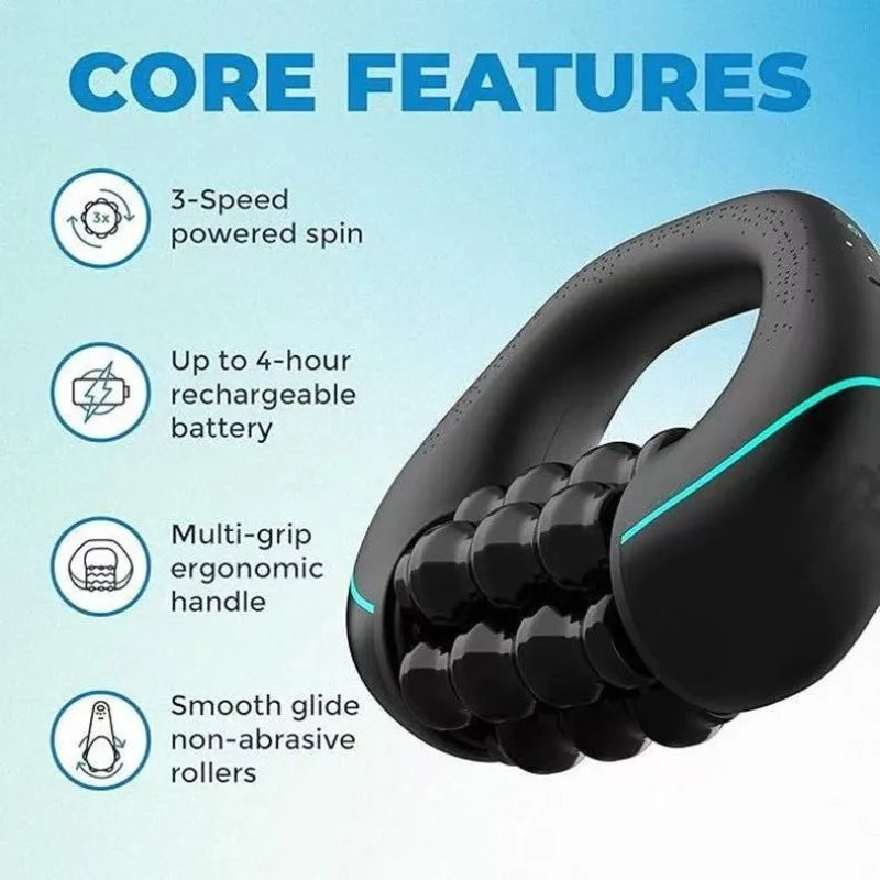 USB Rechargeable Electric Handheld Roller Massager Portable Muscle Relaxation Device