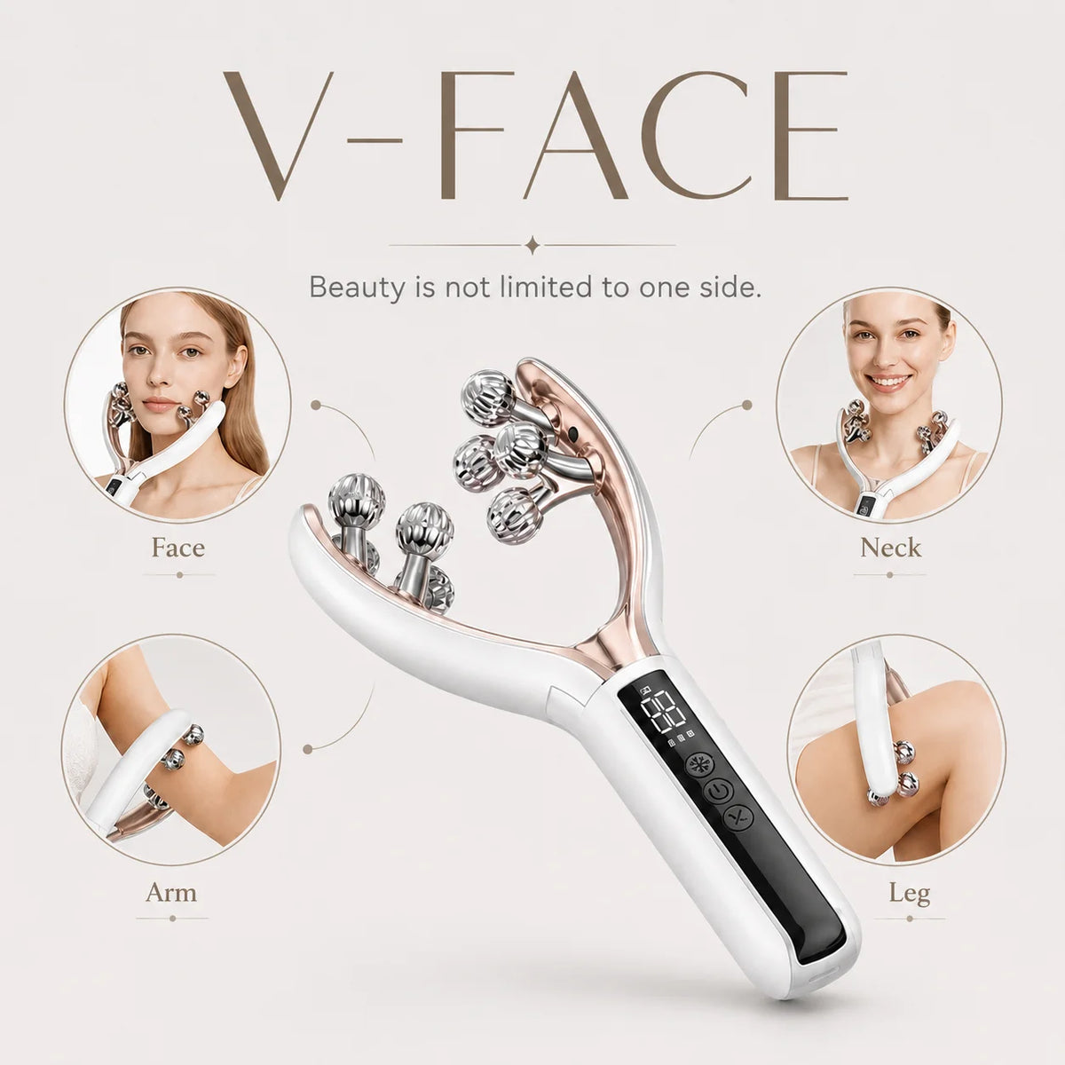 Electric Face And Neck Roller Massager For Daily Skincare Routine
