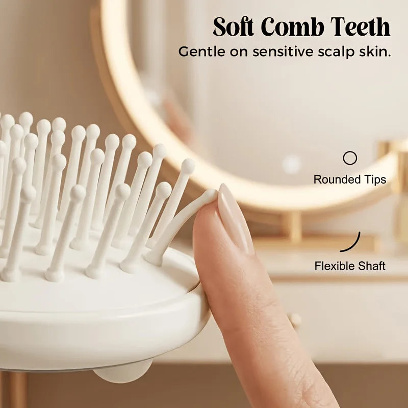 Electric Mist Hair Brush With Scalp Massager For Detangling