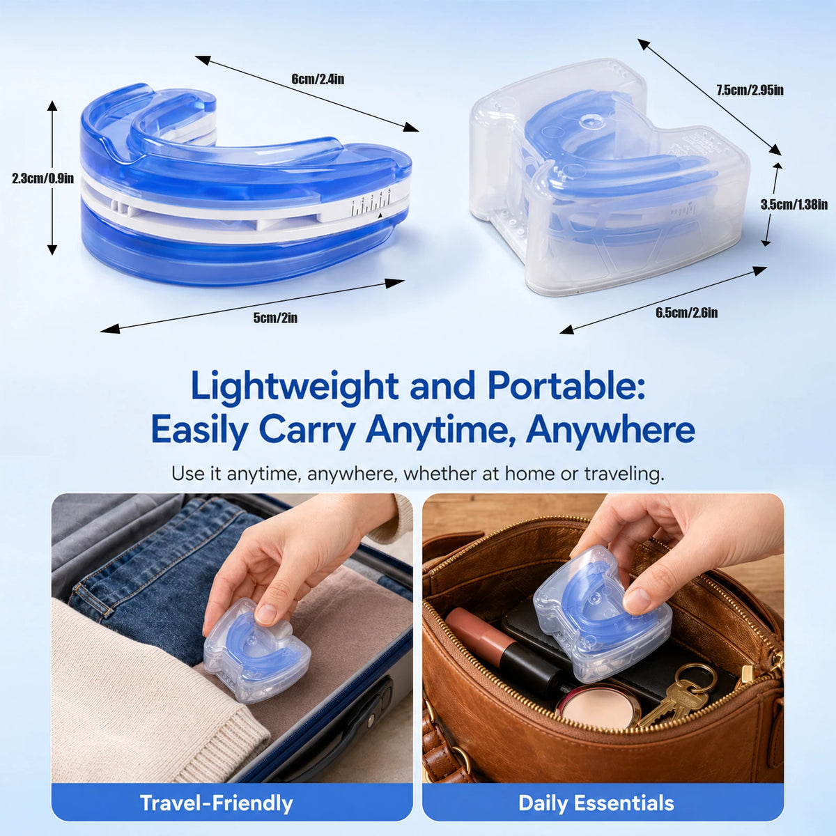 Adjustable Anti Snoring Mouthpiece For Adult Custom Fit Sleep Aid