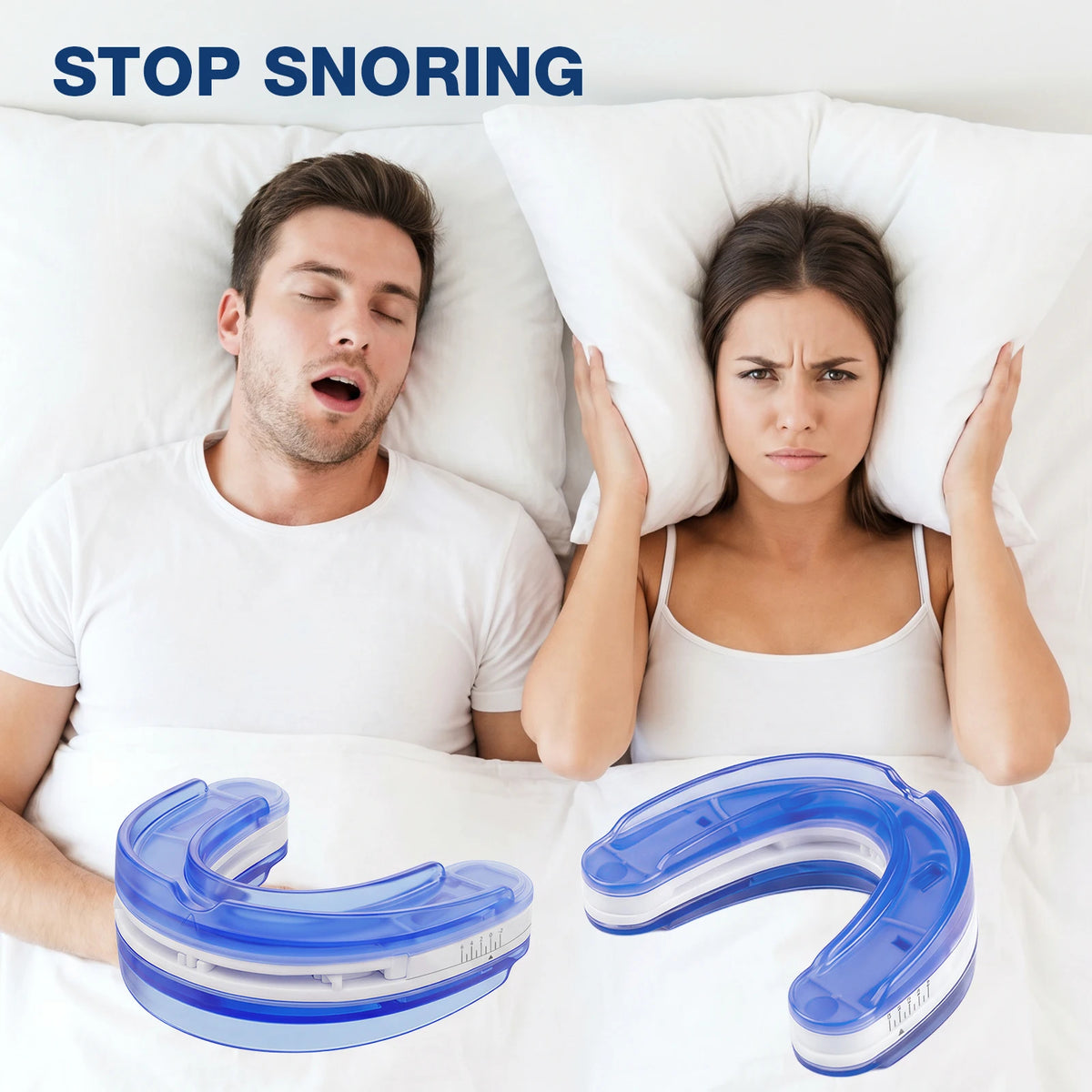 Adjustable Anti Snoring Mouthpiece For Adult Custom Fit Sleep Aid