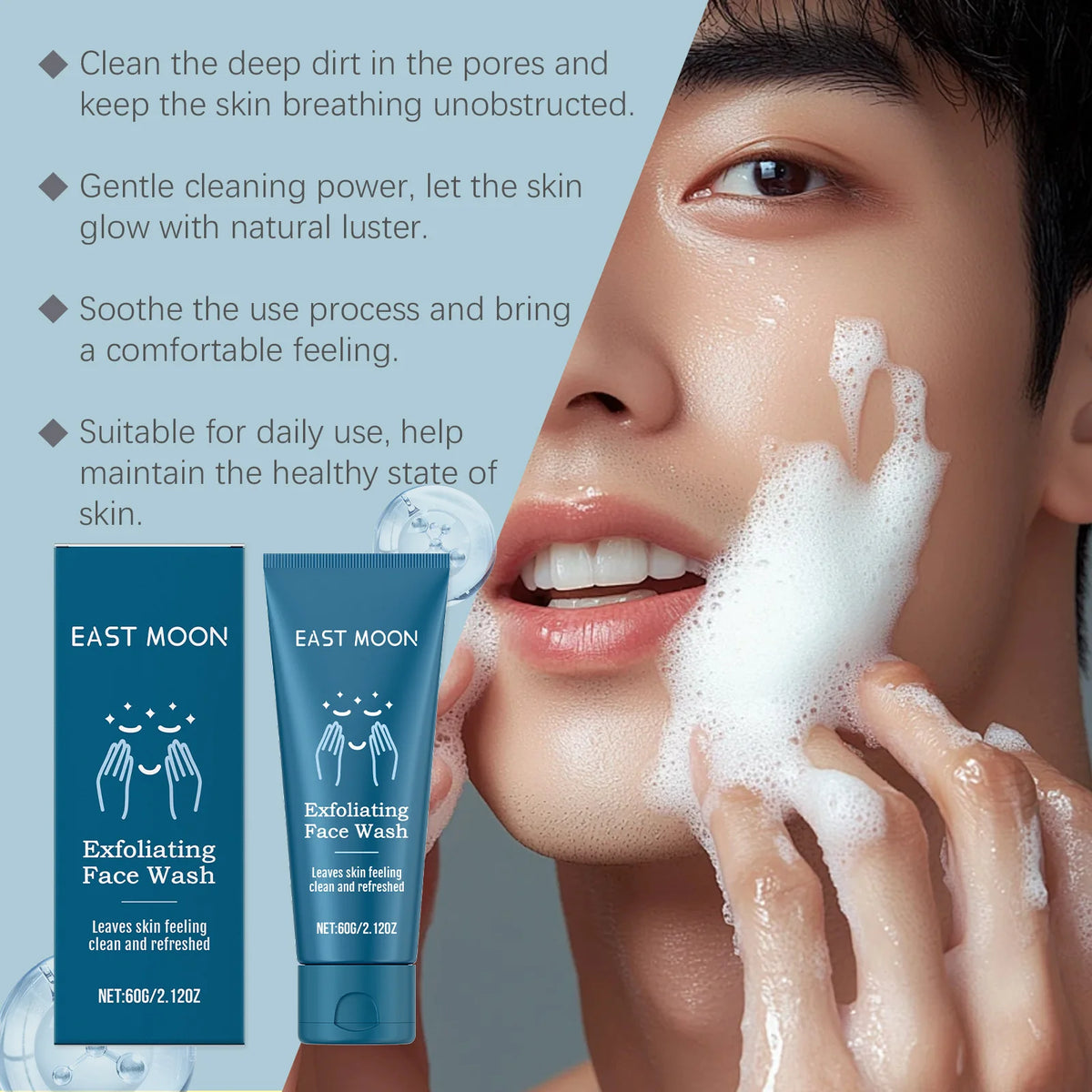 Refreshing Mint Facial Cleanser For Oil Control And Hydration