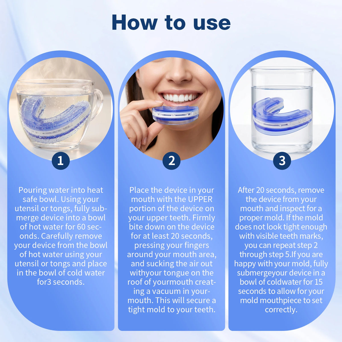 Adjustable Anti Snoring Mouthpiece For Adult Custom Fit Sleep Aid