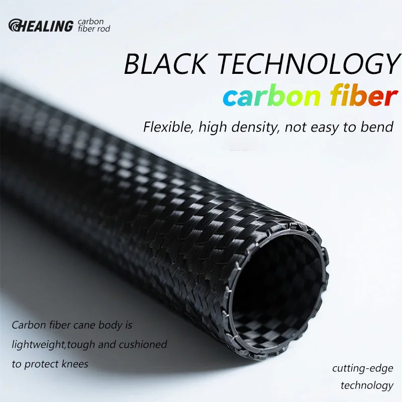 OKHEALING Carbon Fiber Trekking Poles With Antishock Eva Handles