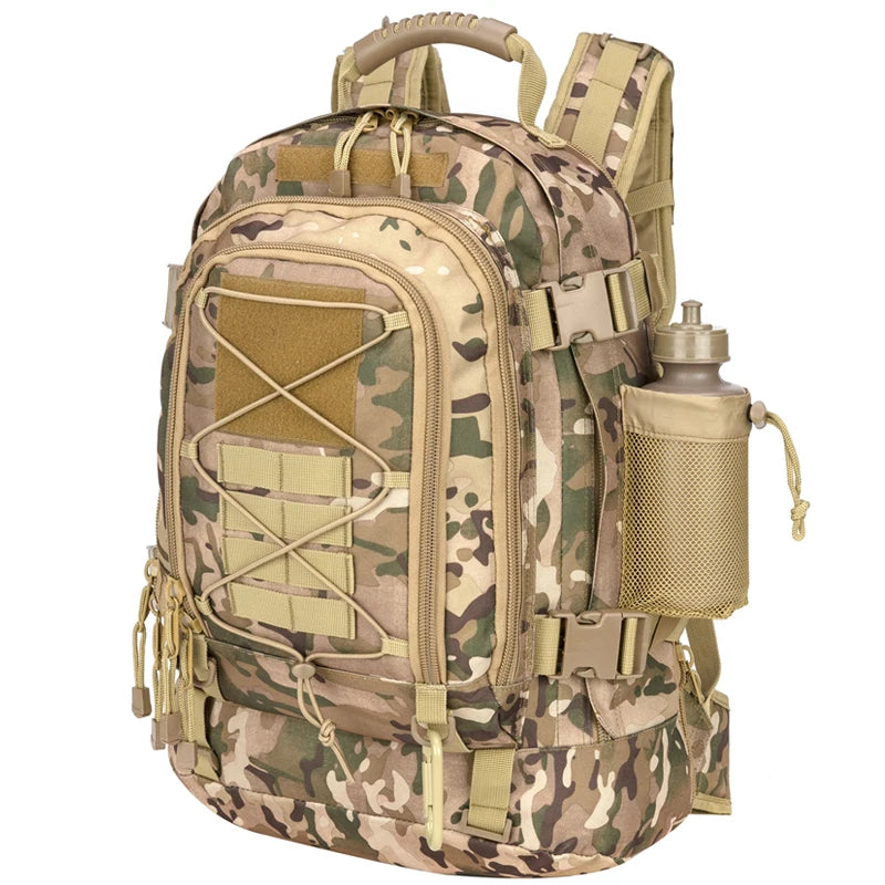 LQARMY Military Tactical Nylon Backpack Molle Hiking Rucksack