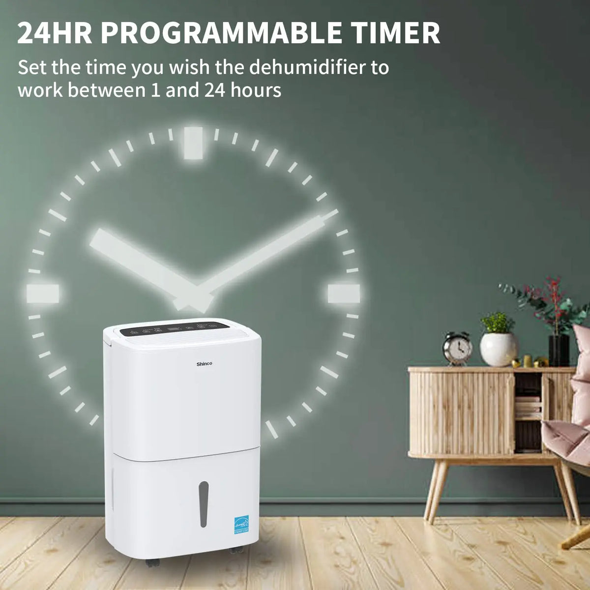 Shinco 120 Pint Energy Star Dehumidifier 6000 Sq Ft