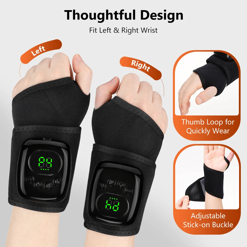 Hailicare Rechargeable Air Compression Wrist Massager For Relief