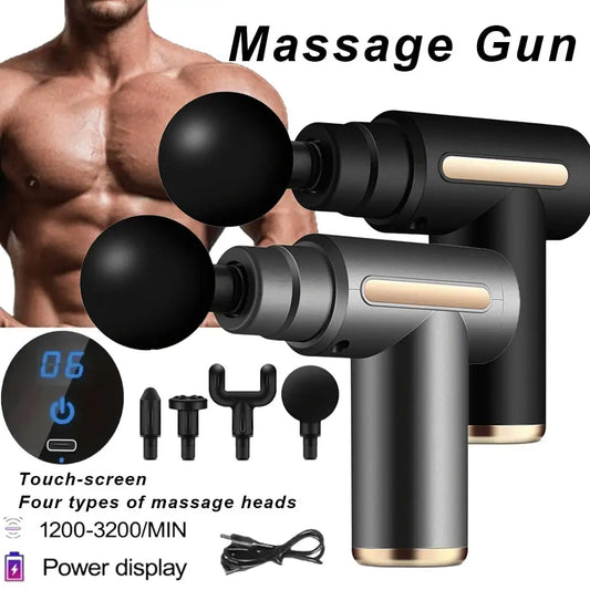 Electric Muscle Massager Portable Rechargeable TypeC Charging Gym Fitness