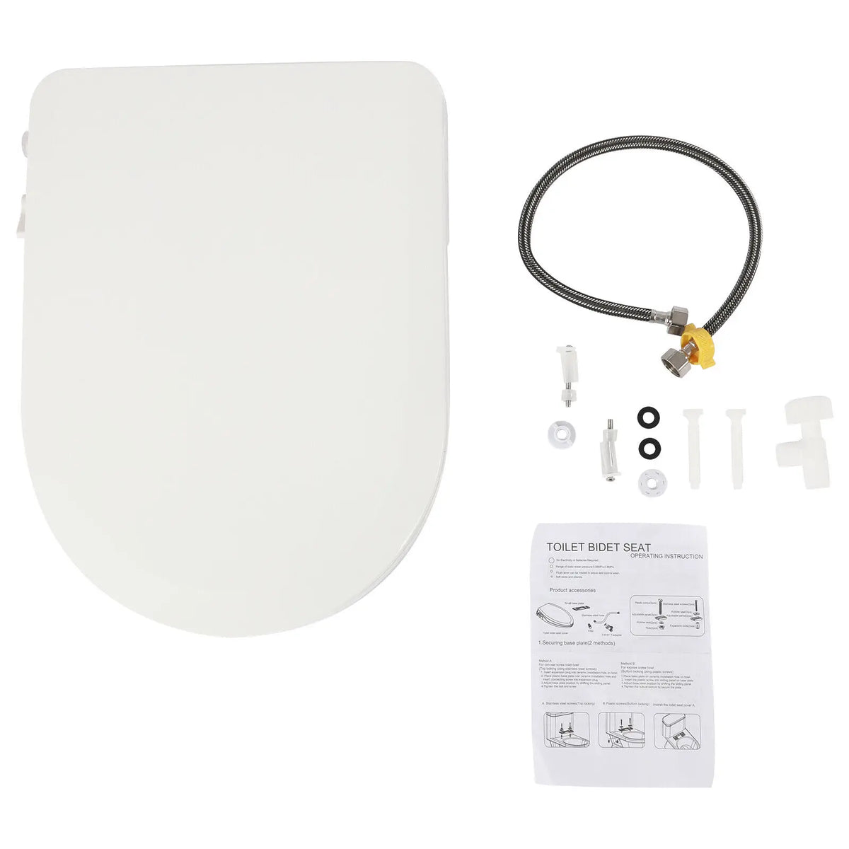 Non Electric Smart Toilet Seat Bidet With Dual Nozzle