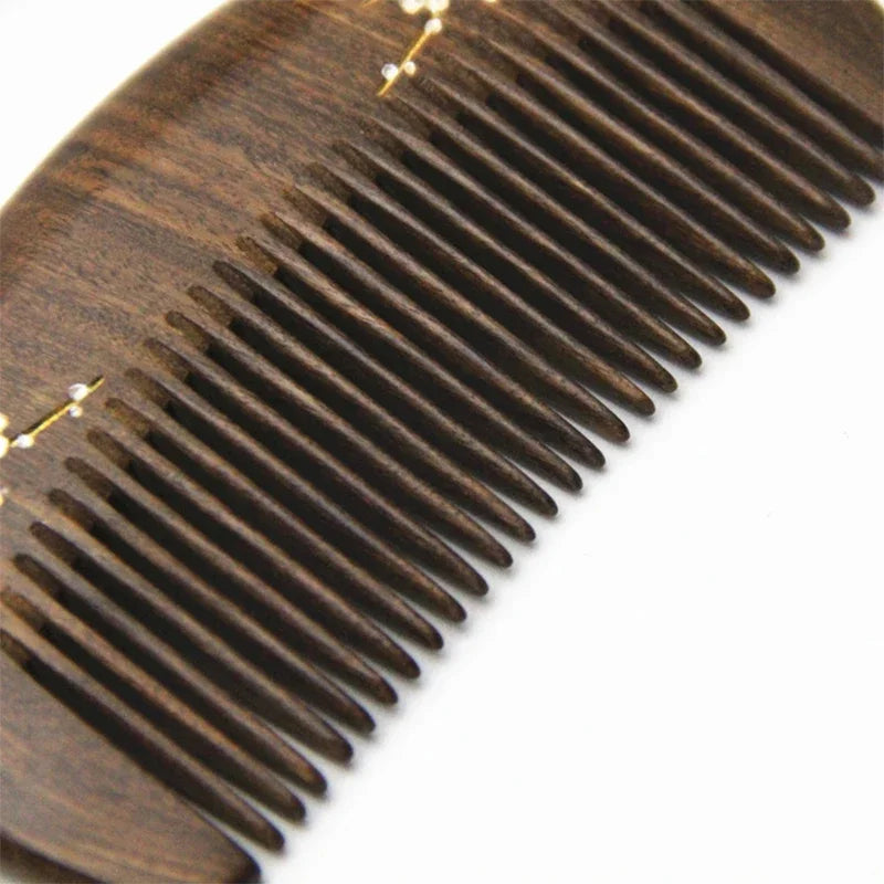 Natural Sandalwood Hair Comb Portable Pocket Massage For Women