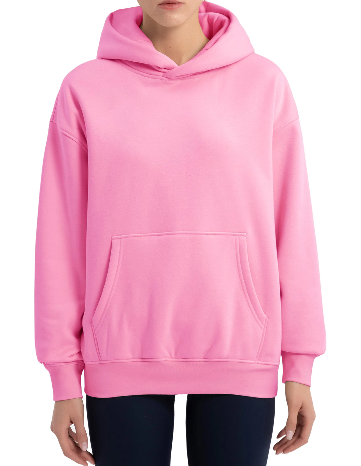 The Gym People Women Oversized Fleece Pullover Hoodie With Pockets