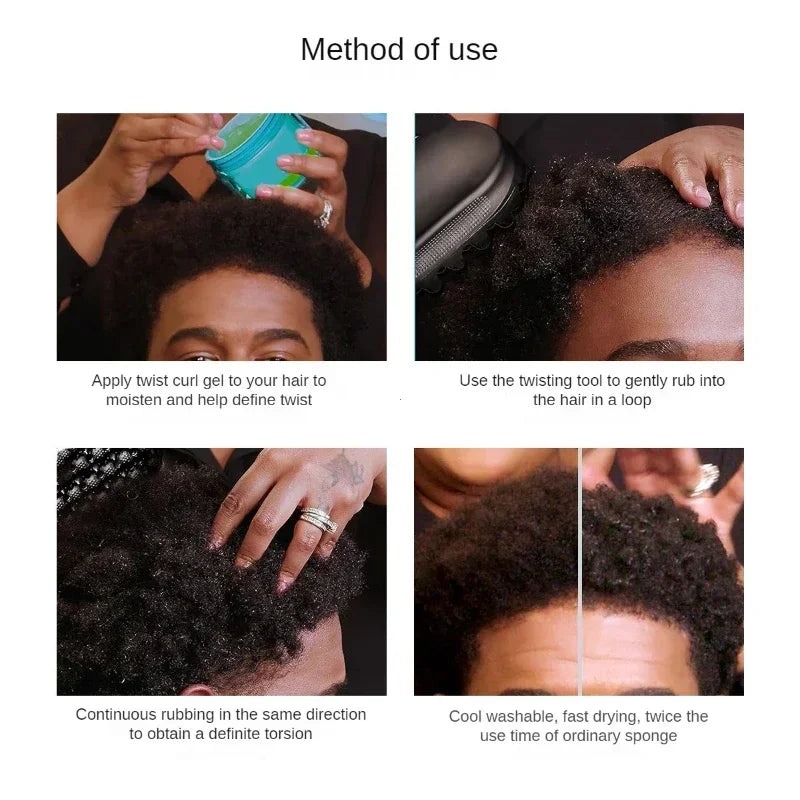 Portable Silicone Curly Hair Brush For Efficient Cleaning