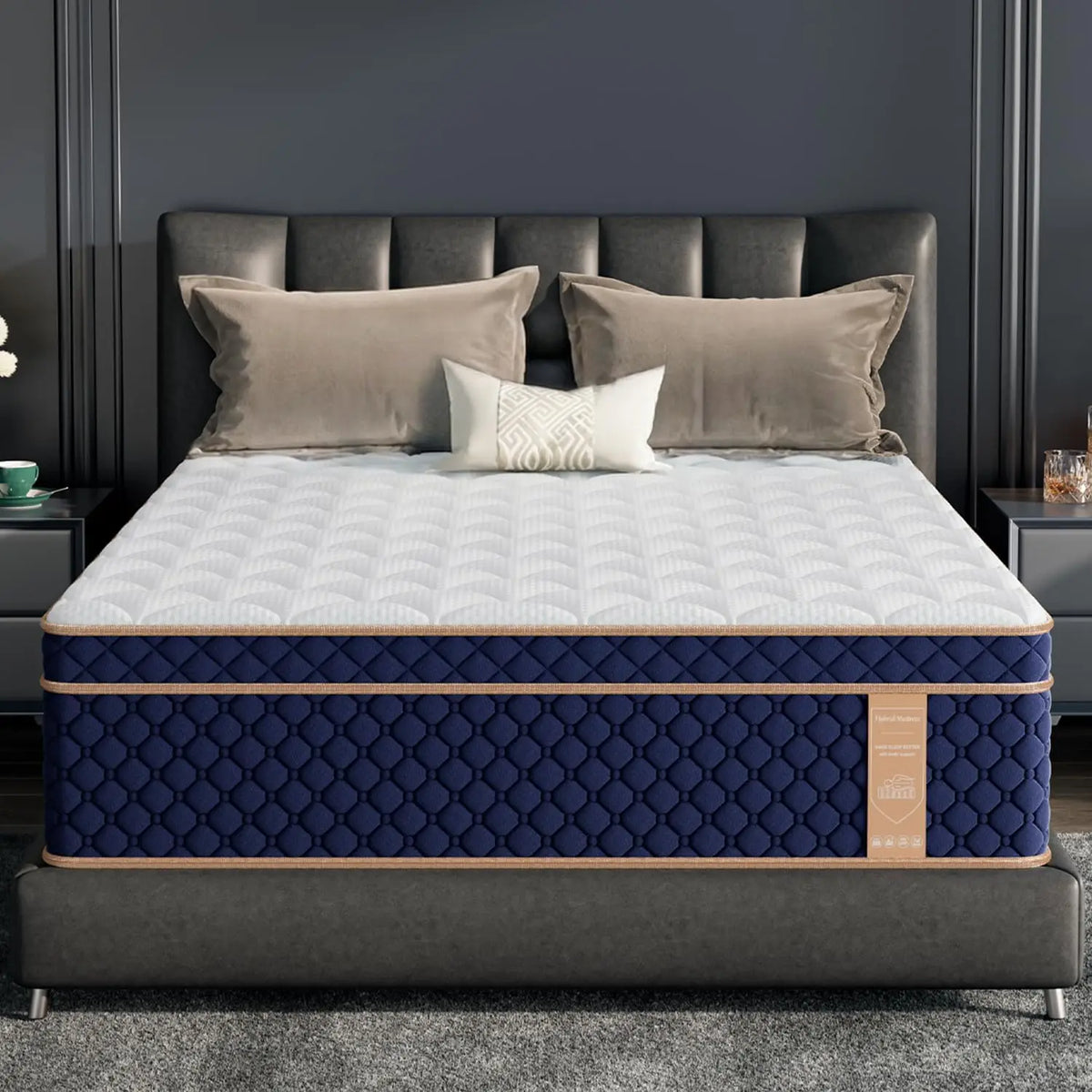 Medium Firm Gel Memory Foam Hybrid Mattress With Motion Isolation