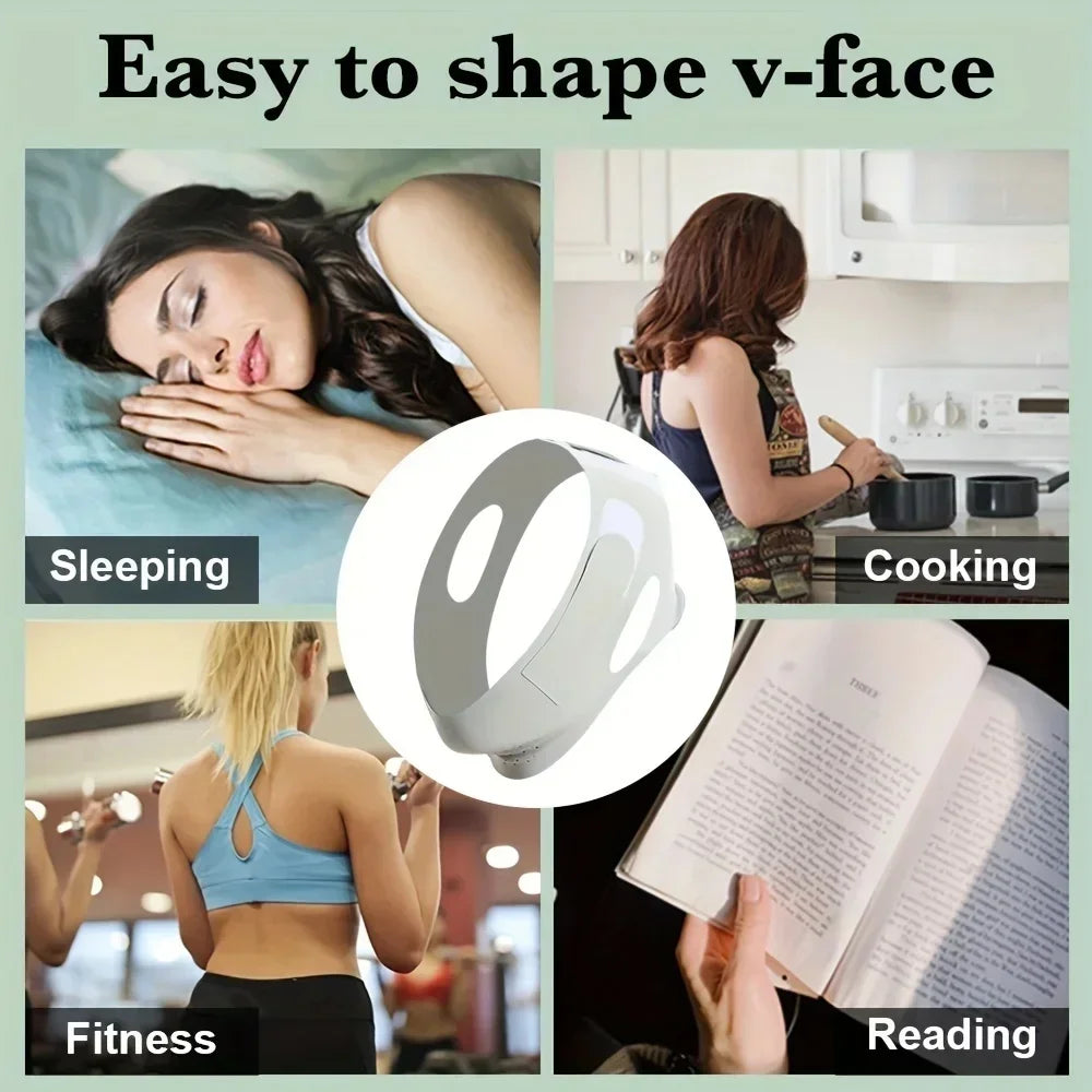 V-Shape Facial Slimming Band Targeting Double Chin Reduction And Lifting
