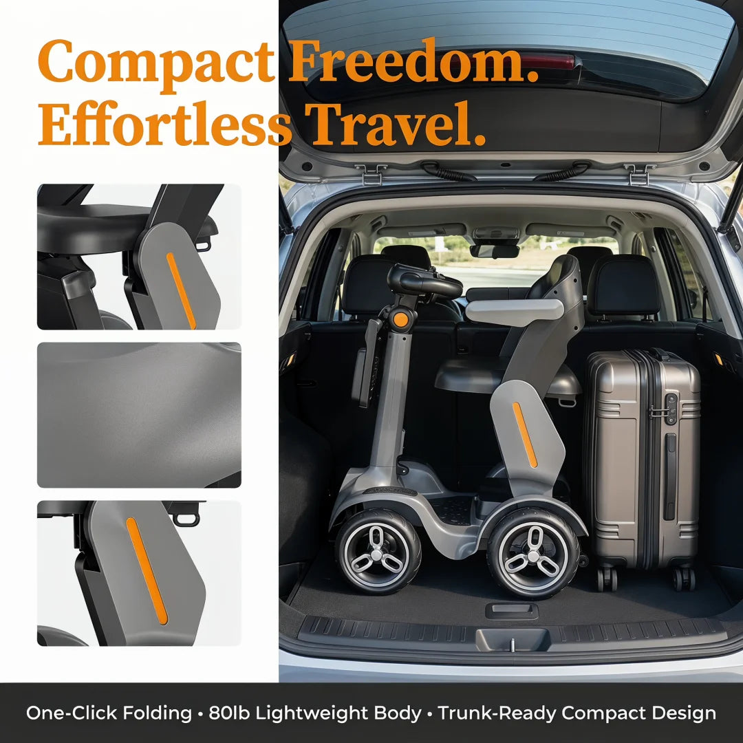 Unificare Spd2 Foldable Electric Mobility Scooter With Long Range