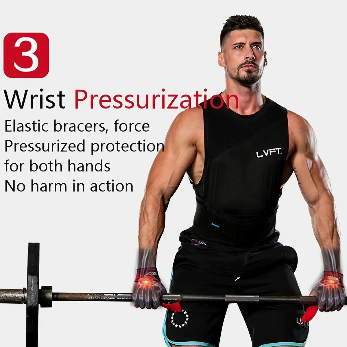 Neoprene Padded Lifting Straps For Weightlifting Gym