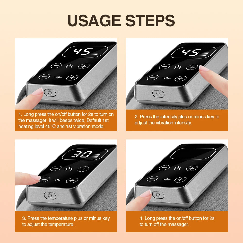 Hailicare Electric Knee Massager Providing Heat And Vibration Relief