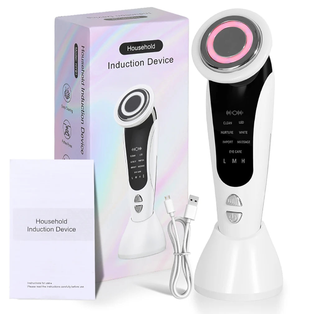 Meetcare Wireless Face Massager 7 Modes 3 Intensities Tightening Device