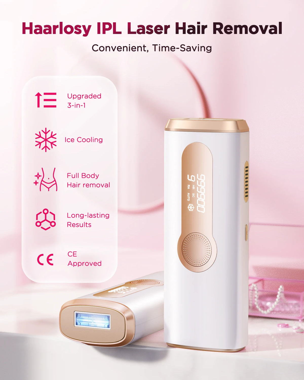Totmizby Painless IPL Hair Removal Epilator For Face And Body
