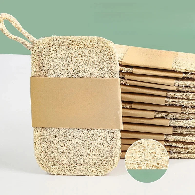 Natural Loofah Sponge Cleaning Pads For Daily Kitchen Home Use