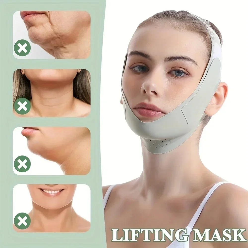 V-Shape Facial Slimming Band Targeting Double Chin Reduction And Lifting