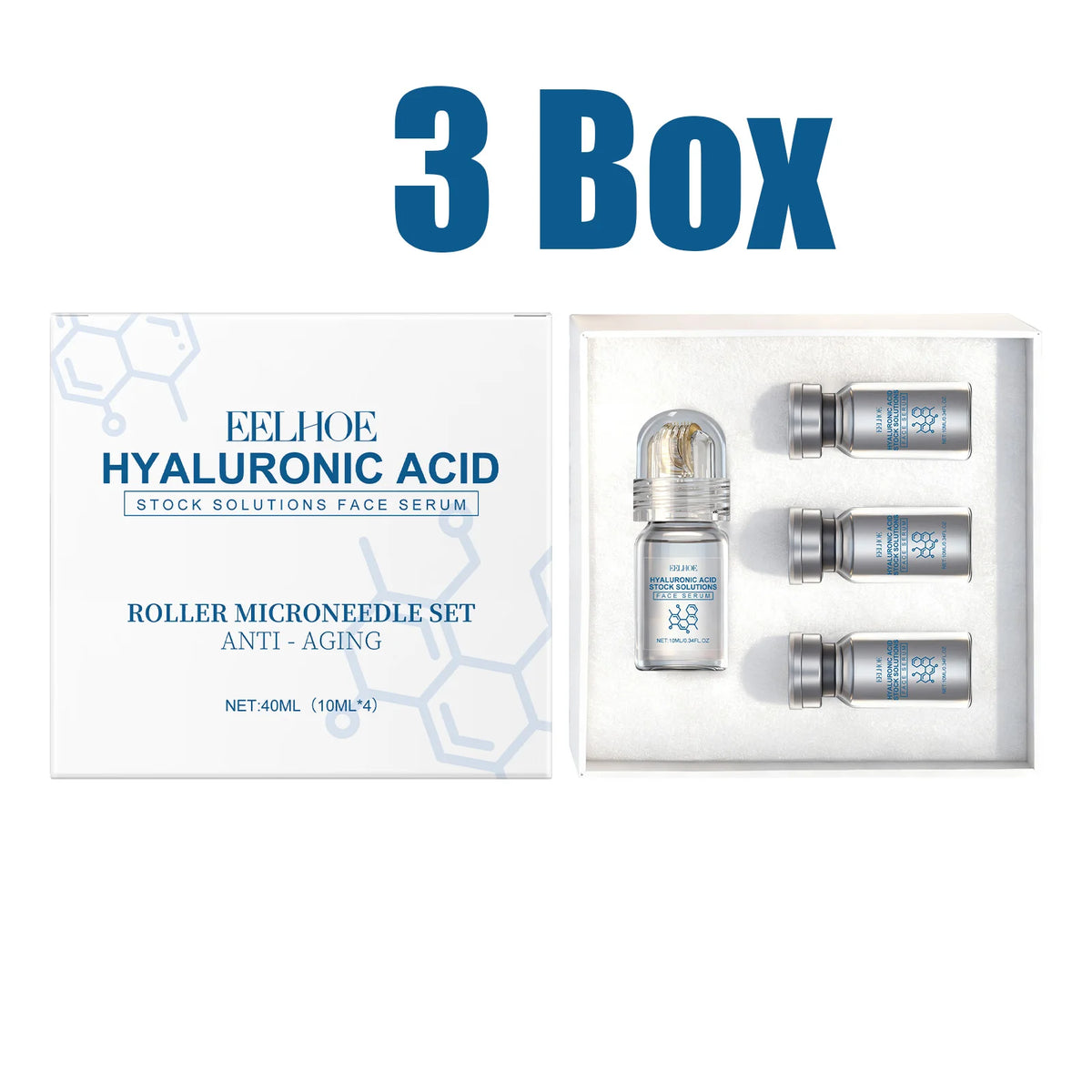 Eelhoe Hyaluronic Acid Roller Microneedle Anti Wrinkle Serum