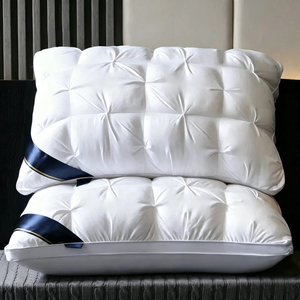 Premium Supportive Rectangular Neck Pillow For Restful Sleep
