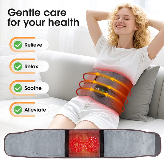 Hailicare Electric Heating Waist Massager With Vibration Heat Belt