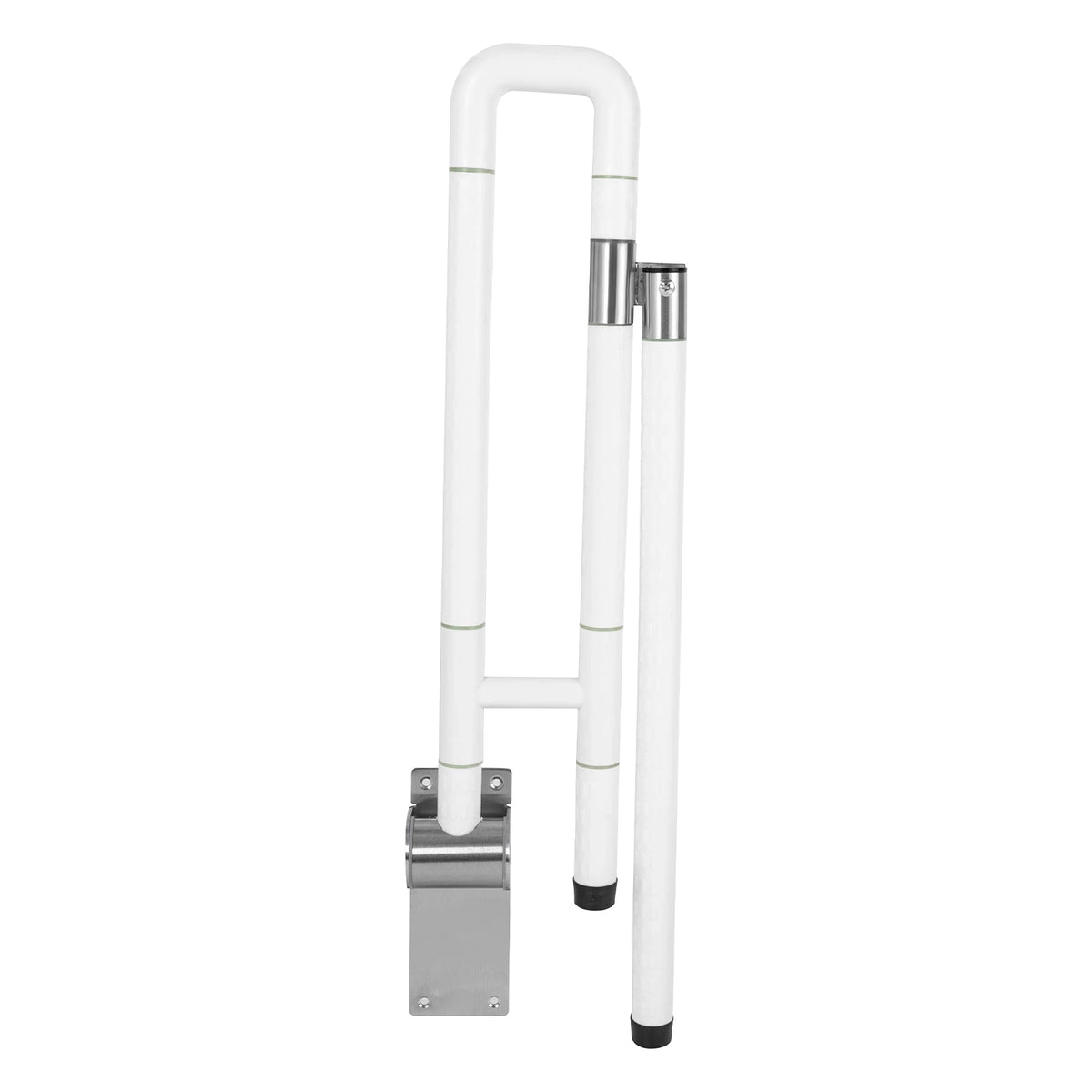 Foldable Drop Down Handicap Toilet Grab Bar Metal Non Slip