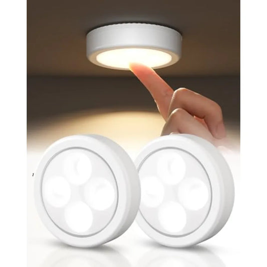 Smart Wireless Touch LED Puck Lights For Under Cabinets