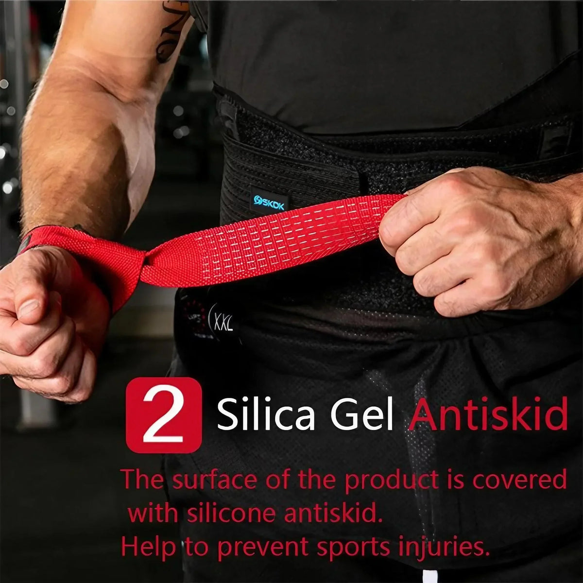 Neoprene Padded Lifting Straps For Weightlifting Gym