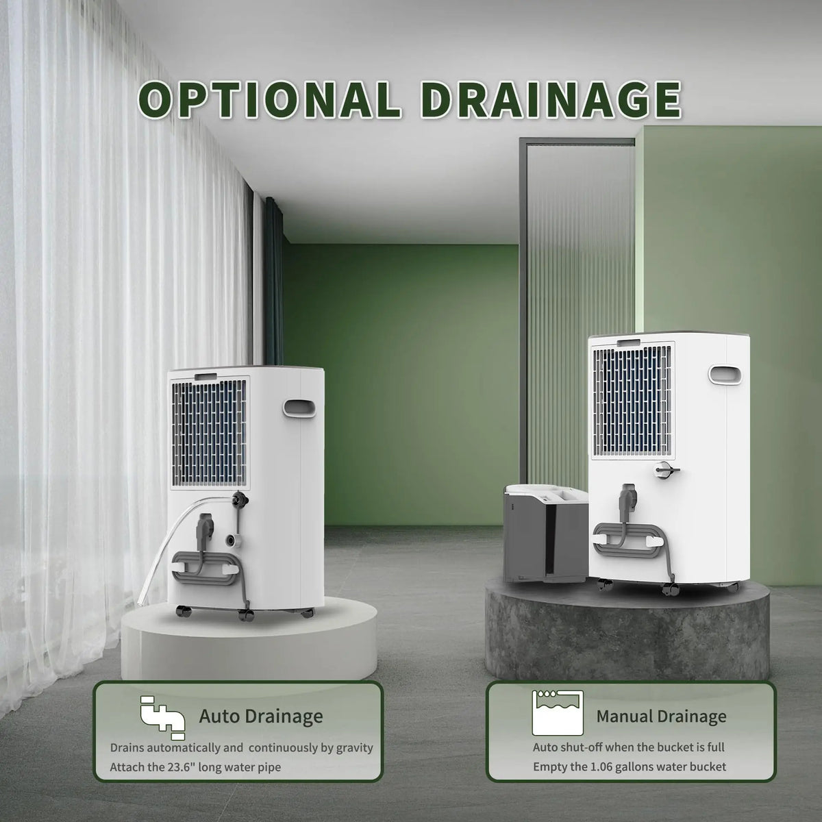 Shinco 86 Pint Dehumidifier For Home And Basement Auto Drain