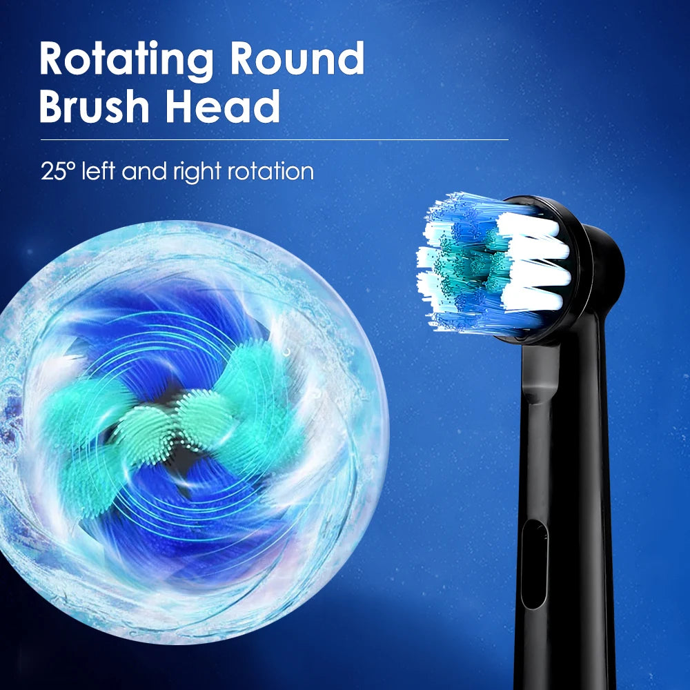 Afdeal Rechargeable Rotary Electric Toothbrush With Smart Timer