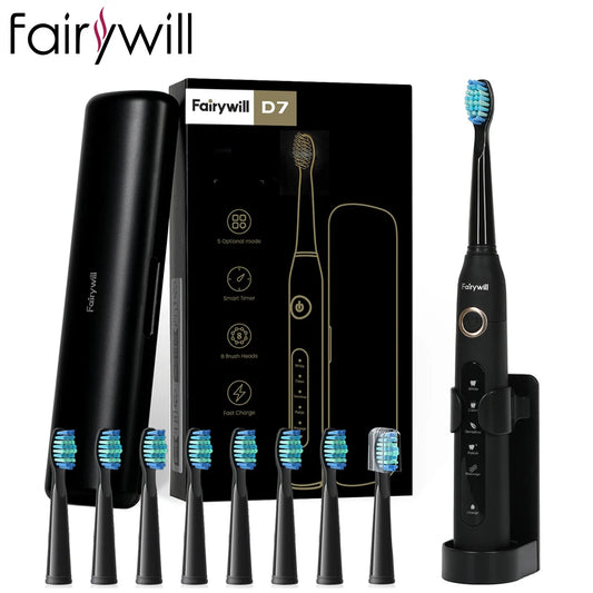 Fairywill Sonic Electric Toothbrush With Five Cleaning Modes And Timer