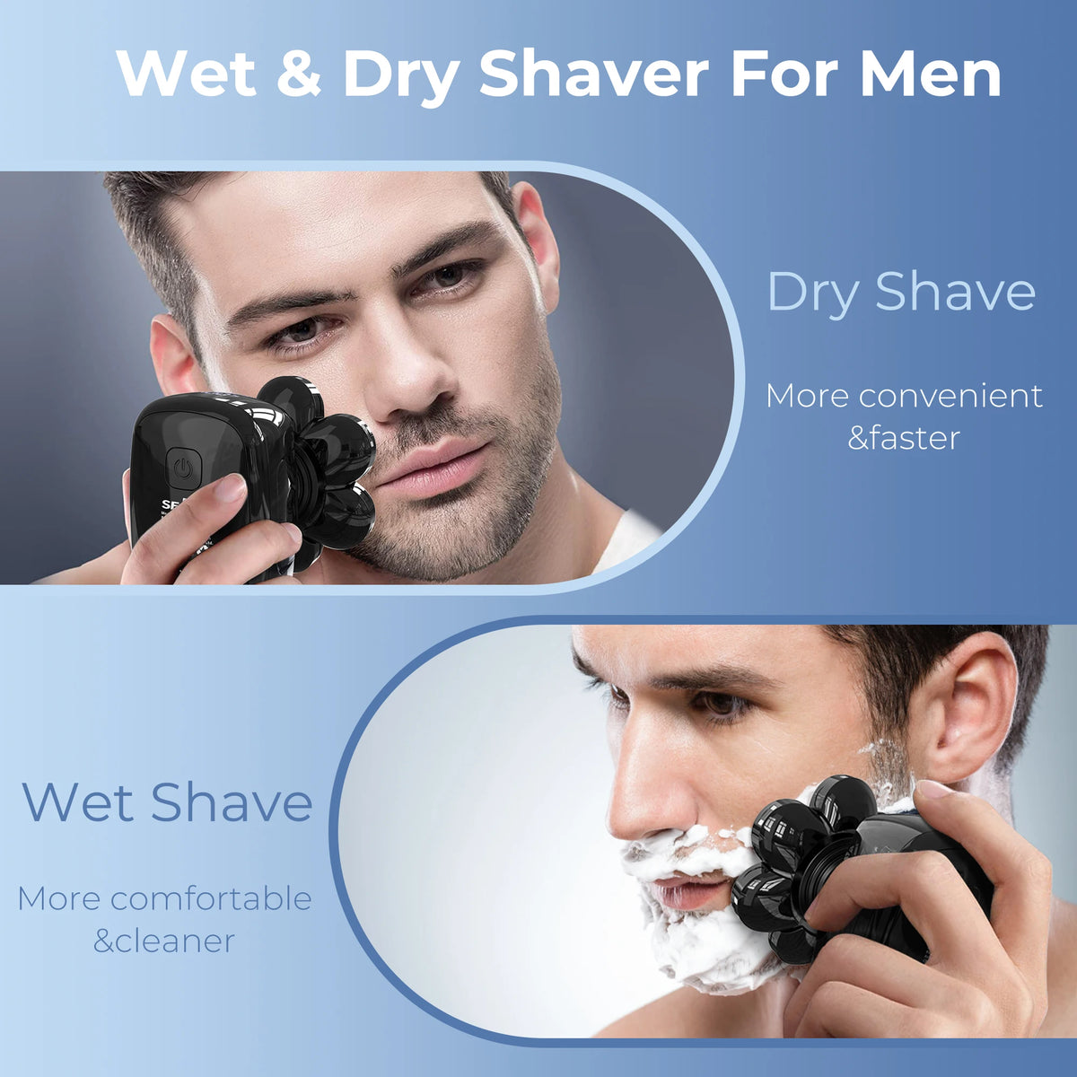 Sejoy 6 In 1 Cordless Electric Razor And Hair Clipper
