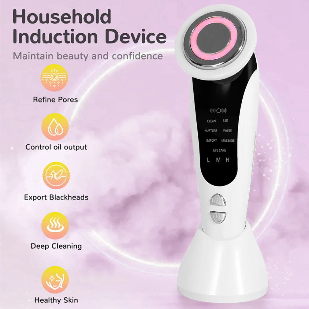 Meetcare Wireless Face Massager 7 Modes 3 Intensities Tightening Device