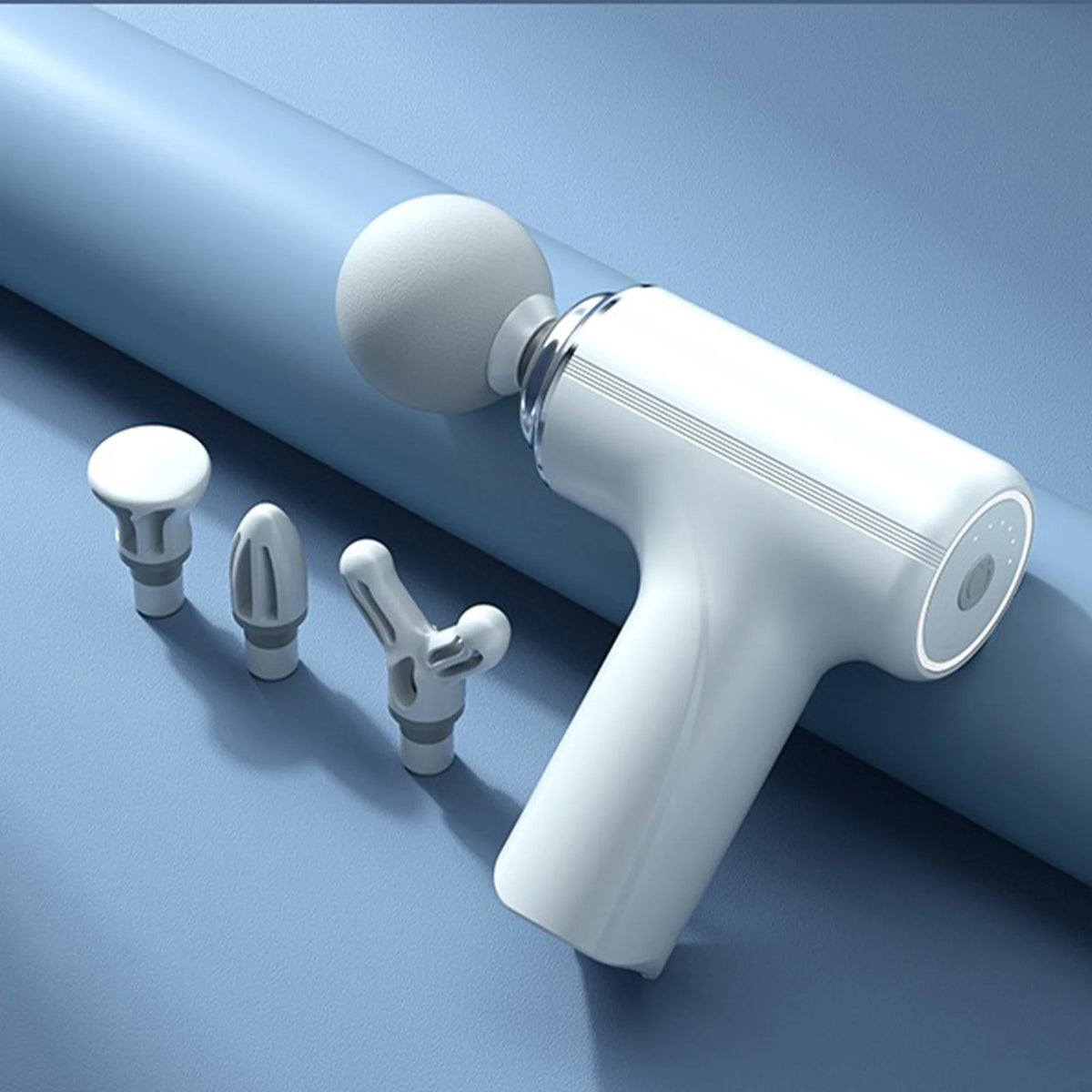 Six Speed Electric Fascia Massage Gun With Four Adjustable Heads