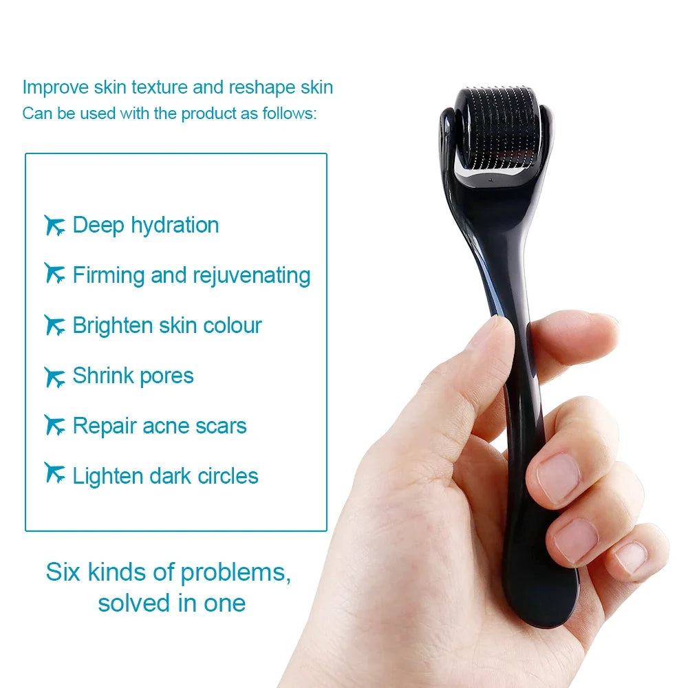 Premium Stainless Steel Dermaroller With 540 Needles For Beard Growth