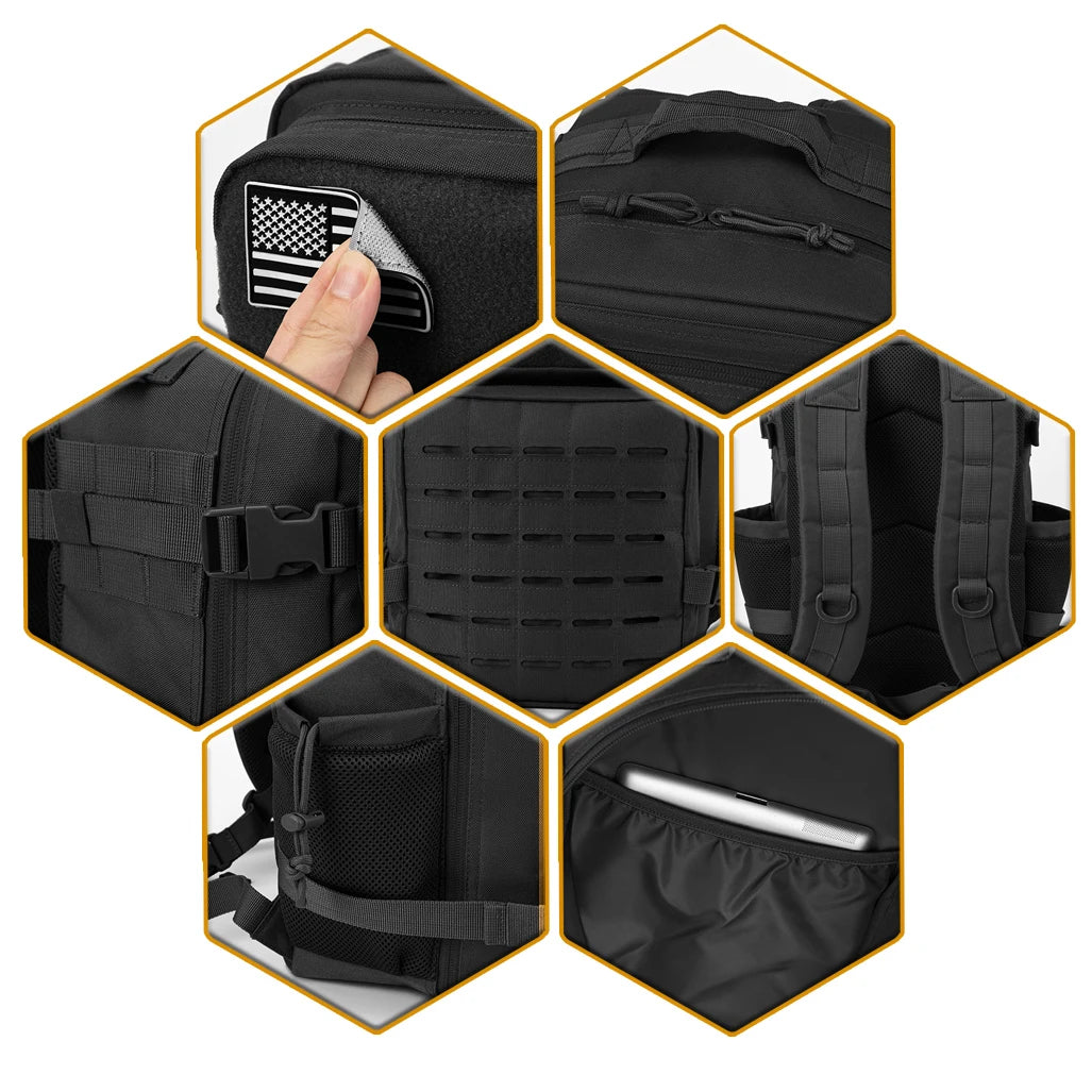 ReFire Gear Tactical Molle Hiking Backpack For Travel And Survival