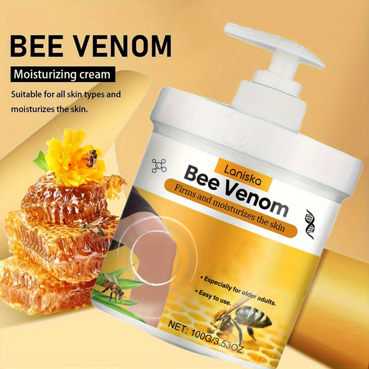 Bee Venom Joint Massage Cream With Turmeric And Arnica