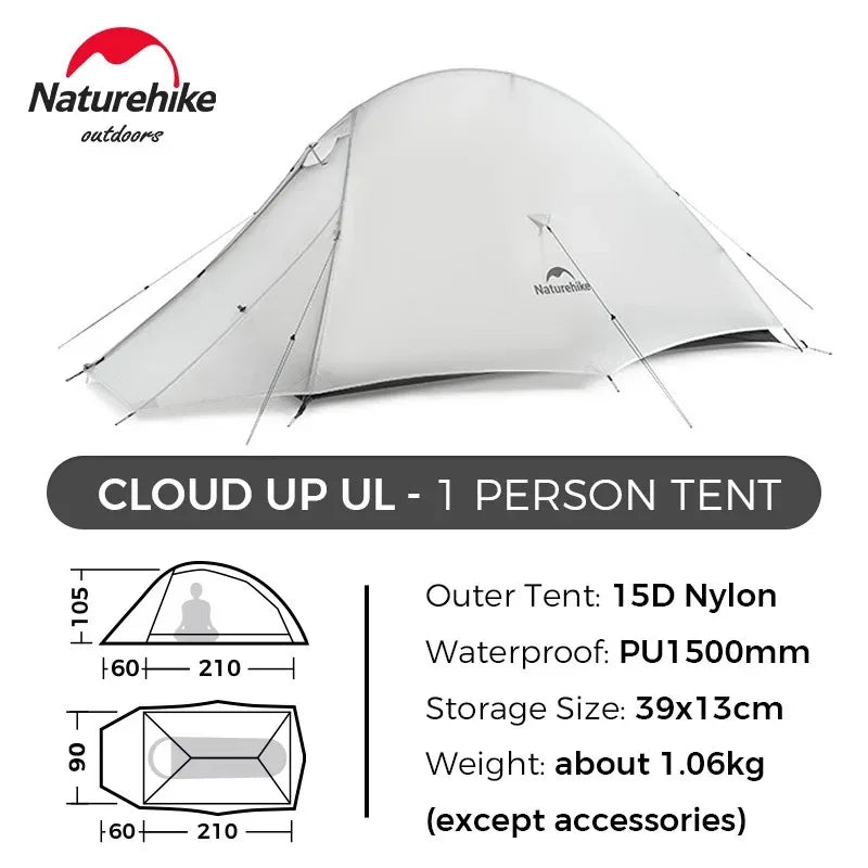Naturehike Cloud Up Ultralight Double Layer Waterproof Backpacking Tent
