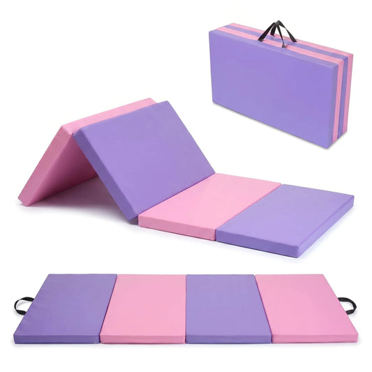 HiMISS Premium Folding Gymnastics Mat For Home Exercise And Pilates